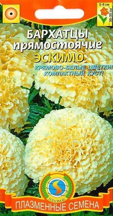 Цветок Бархатцы Эскимо (прямостоячие) 0,1 гр.